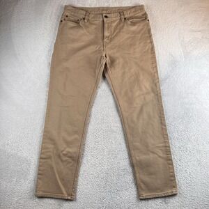 Banana Republic Traveler Slim Fit Pants Men's 34x30  (Fits 34x27) Beige Stretch